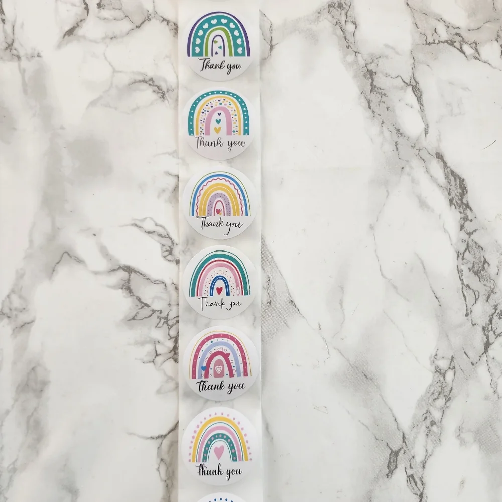 550 Pack Thank you Cards Rainbows Insert Cards 4x6